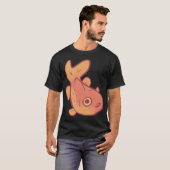 面白い金魚アート Tシャツ (正面フル)
