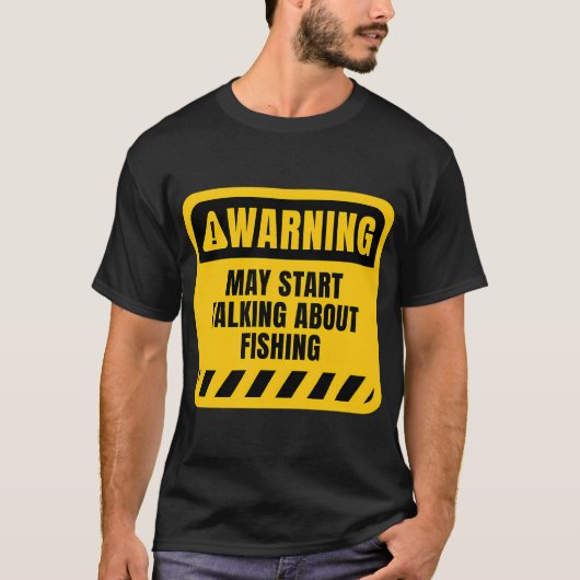 面白い釣りに関する名言 Tシャツ (正面)