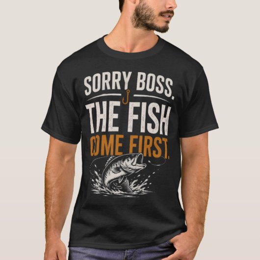 面白い釣りの名言 Tシャツ (正面)
