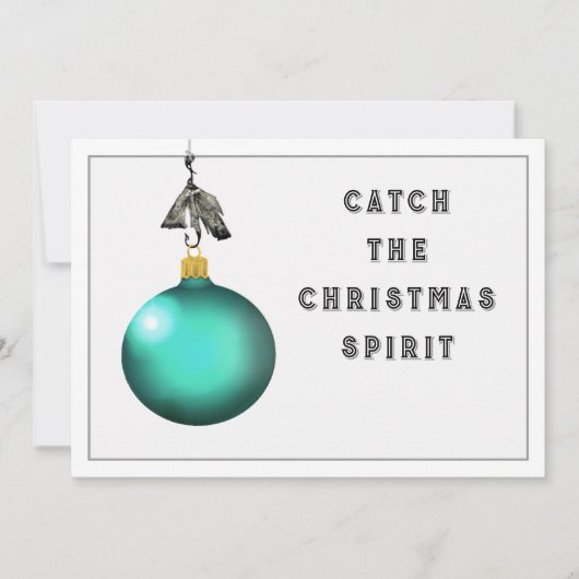 面白い釣りクリスマスカード シーズンカード (正面)