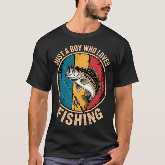 面白い釣りジョーク 釣り人 魚 Tシャツ (正面)