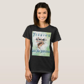 面白い釣りデザインギフトにハマってます、 Tシャツ (正面フル)