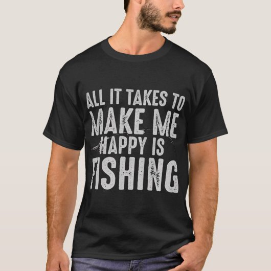面白い釣りファンへのギフト Tシャツ (正面)