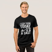 面白い釣り好きのグラフィック トライブレンドＴシャツ (正面全面)