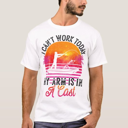 面白い釣り フィッシャーマン Tシャツ (正面)