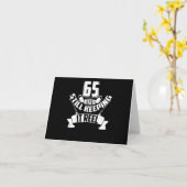 面白い釣り 65歳の誕生日プレゼント 漁師65歳 カード (黄色い花)
