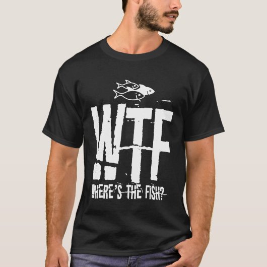 面白い釣りT字型 漁師 湖 川 キャンプ パパ  Tシャツ (正面)