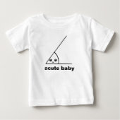 面白い鋭角ギーク ベビーTシャツ (正面)