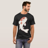 面白い錦鯉アート Tシャツ (正面フル)