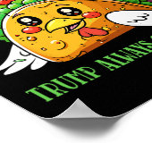 面白い関税ミーム 皮肉なタコ トランプは常にチ ポスター (角)