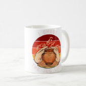 面白い陶芸 コーヒーマグカップ (正面右)