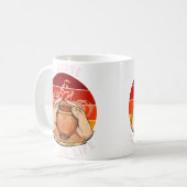 面白い陶芸 コーヒーマグカップ (正面左)