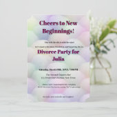 面白い離婚 開放 おめでとう新しいスタート 招待状 (スタンド正面)