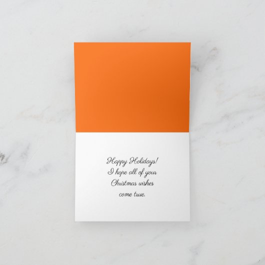 面白い雪だるま カード (内部)