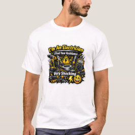 面白い電気技師 Tシャツ あなたの抵抗はショックだ