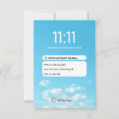 面白い電話のロック画面　保存日 セーブザデート (正面)