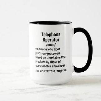 面白い電話オペレーターの定義ギフト マグカップ