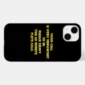 面白い電話カスタマーサービスジョーク Case-Mate iPhoneケース (裏面 (横))