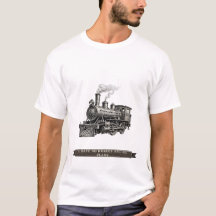 面白い電車のTシャツ「ブレーキも計画もない」