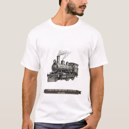面白い電車のTシャツ「ブレーキも計画もない」 Tシャツ