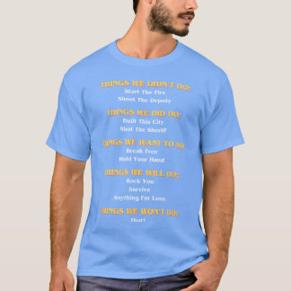 面白い音楽の歌詞ハング Funny Tシャツ