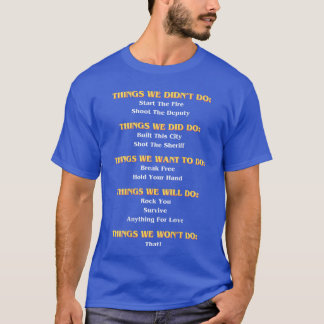 面白い音楽の歌詞 した できなかった 後ろ Tシャツ