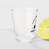 面白い顔の誕生日写真 ショットグラス (左)