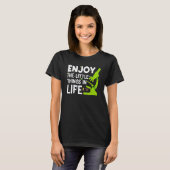 面白い顕微鏡,微生物学者 生物学のオタク 科学 Tシャツ (正面フル)