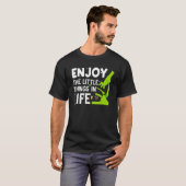 面白い顕微鏡,微生物学者 生物学のオタク 科学 Tシャツ (正面フル)