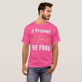 面白い食べ物の引用 Iravel Forhe 食べ物 家族 Tシャツ (正面フル)