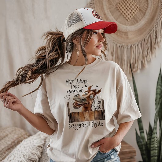 面白い馬の皮肉 Tシャツ