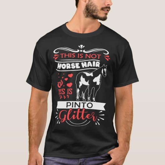 面白い馬Tシャツ ピント柄 ギフト 馬乗り Tシャツ (正面)