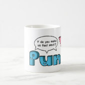 面白い駄洒落でPunをPunyに コーヒーマグカップ (中央)