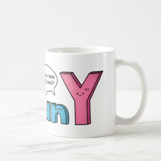 面白い駄洒落でPunをPunyに コーヒーマグカップ (右)