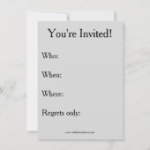 面白い魔女パーティーの招待状 招待状 (裏面)