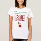 面白い魔法の言葉を3回言ってCoquito Christmas Tシャツ (正面)