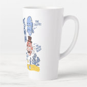 面白い魚のキャラクター カフェラテマグ (右)