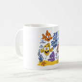 面白い魚のキャラクター コーヒーマグカップ (正面左)