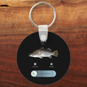 面白い魚の電話、魚の着信コメ、魚 キーホルダー (正面)