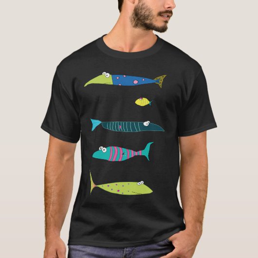 面白い魚コレクション Tシャツ (正面)