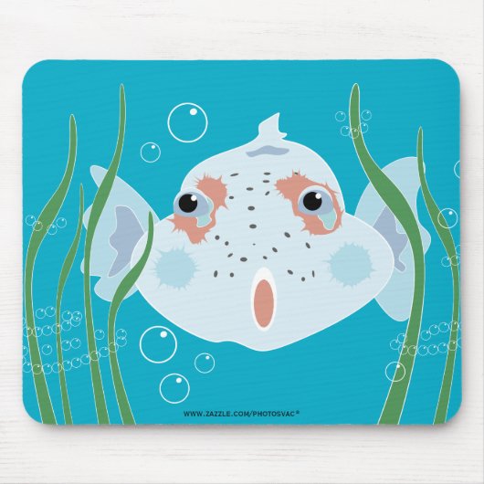 面白い魚 マウスパッド (正面)