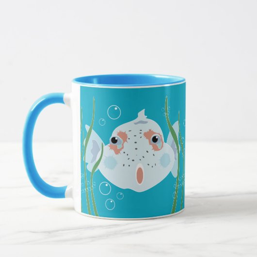 面白い魚 マグカップ (左)
