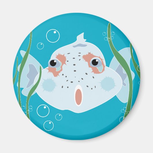 面白い魚 マグネット (正面)