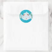 面白い魚 ラウンドシール (バッグ)