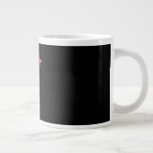 面白い鳥のカラス 鳥 鳥のジョーク ジャンボコーヒーマグカップ (右)