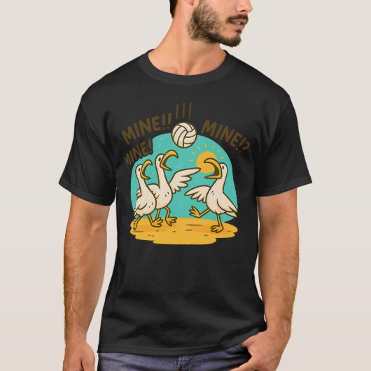 面白い鳥の遊び Tシャツ (正面)