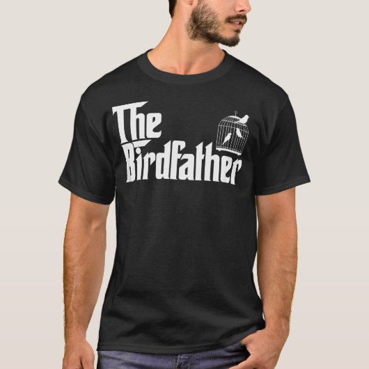 面白い鳥の飼い主 バードファーザー 鳥 Tシャツ (正面)