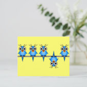 面白い鳥 ポストカード (スタンド正面)