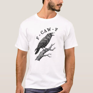 面白い鳴き声カラスワシのジョーク Tシャツ