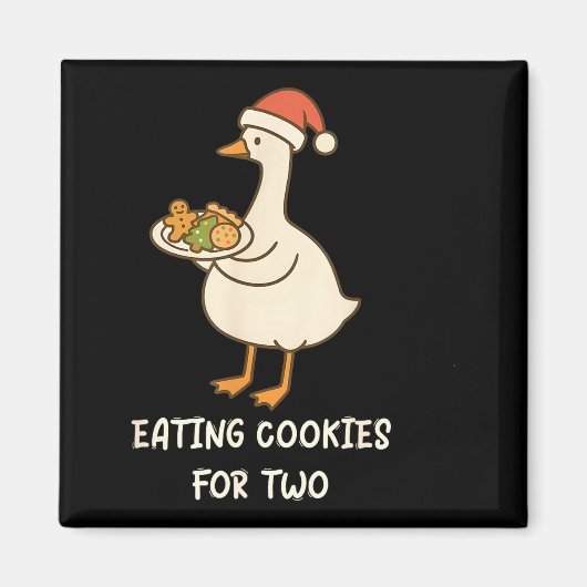 面白い鹅の妊娠発表、夫への妊娠報告 マグネット (正面)